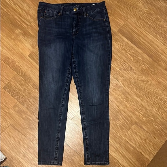 Seven7 Blue Skinny Jeans with Modern Fading size 16 - Picture 1 of 7